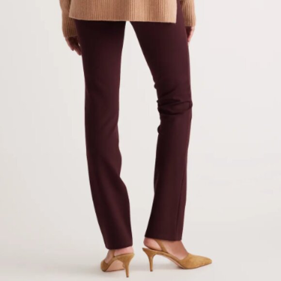 Quince Women's Large Ultra Stretch‎ Ponte Straight Leg Pants Casual Office - Picture 5 of 5